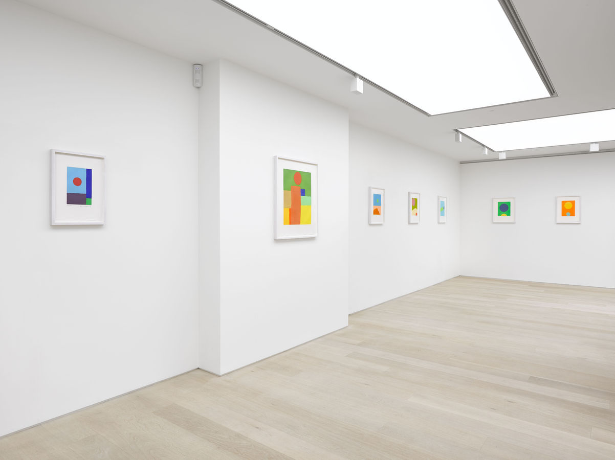Installation view of Etel Adnan: Elsewhere at Alan Cristea Gallery, London, 2019. Photo: Jack Hems.