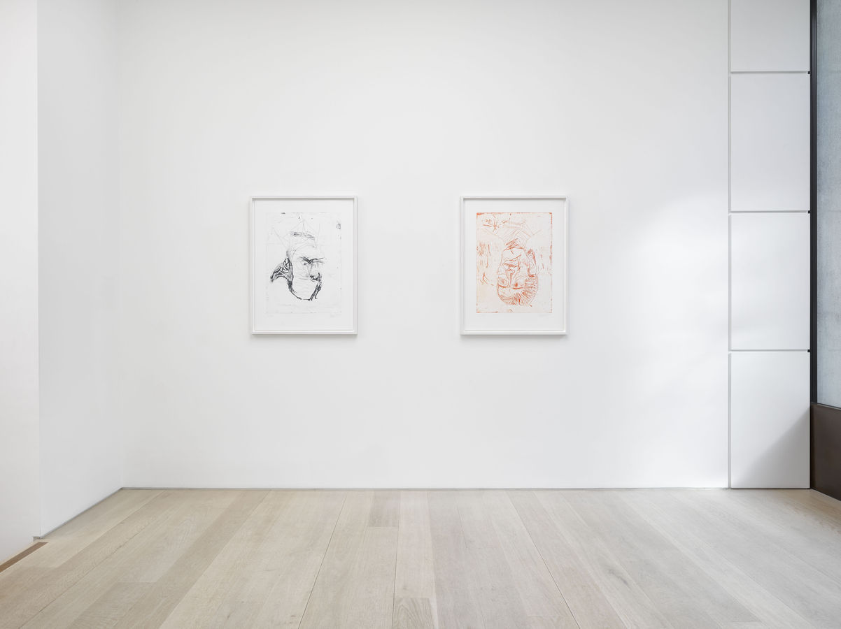 Installation view of Georg Baselitz: Devotion at Alan Cristea Gallery, London, 2019. Photo: Jack Hems.
