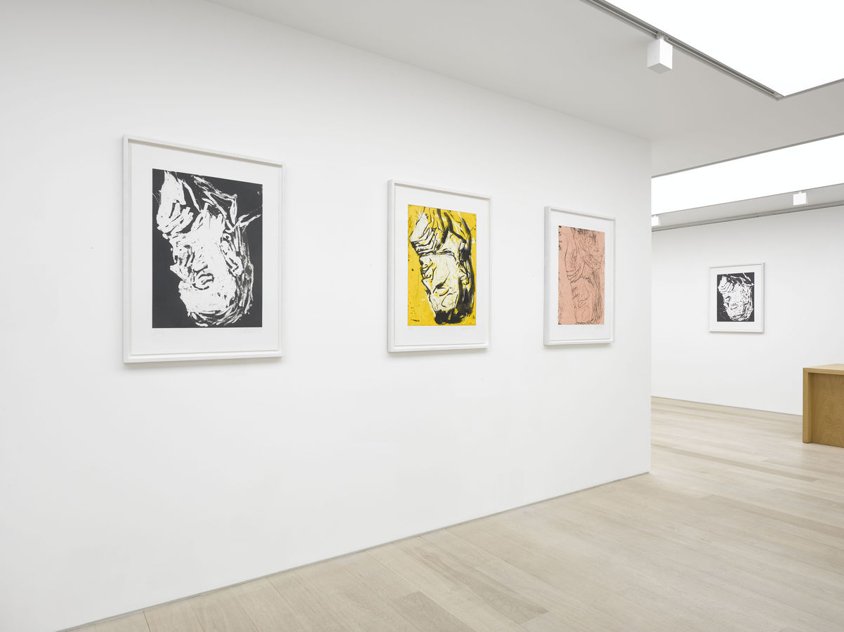 Installation view of Georg Baselitz: Devotion at Alan Cristea Gallery, London, 2019. Photo: Jack Hems.