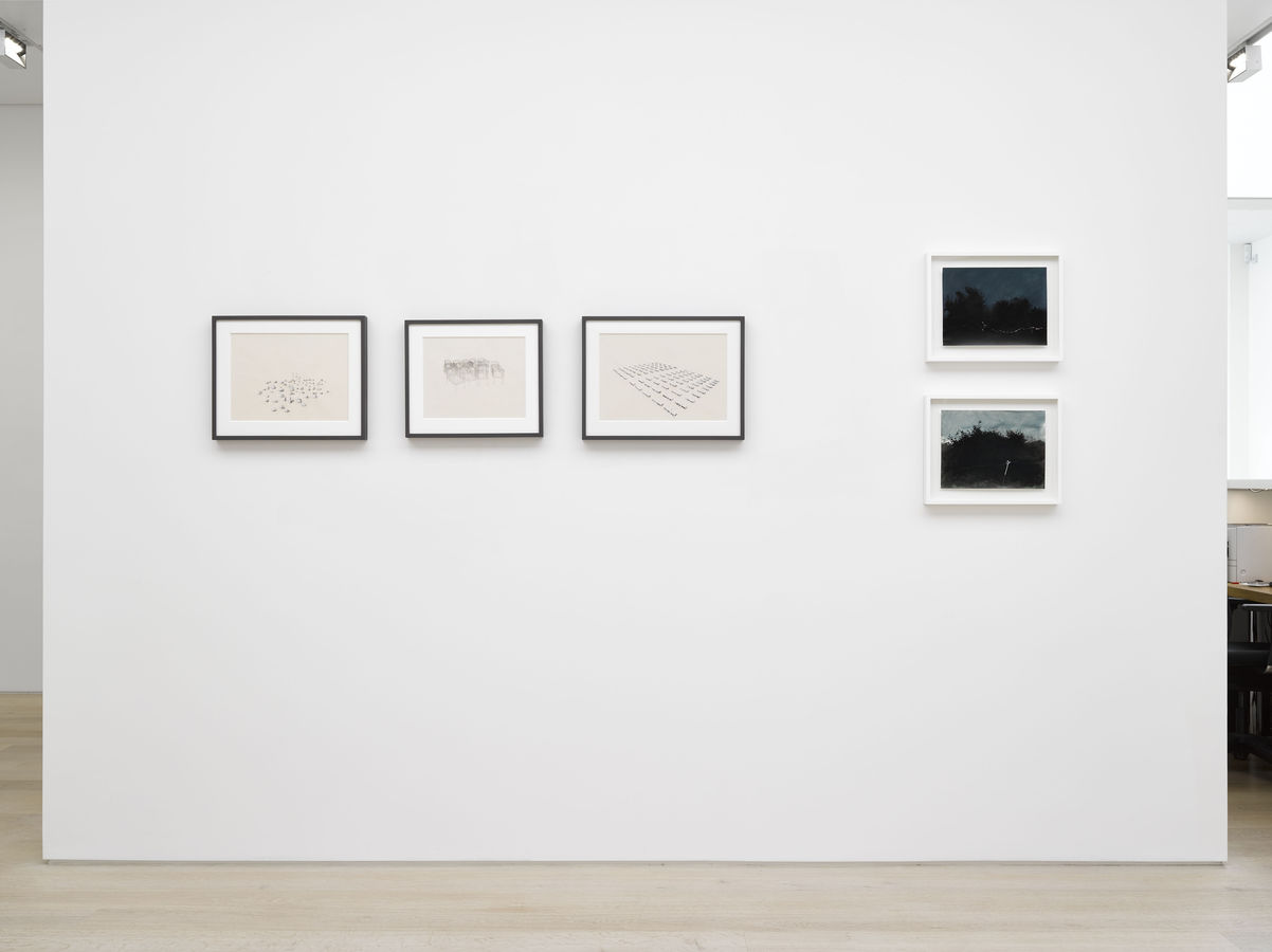 Installation view of work by Miriam de Búrca in Protest and Remembrance at Alan Cristea Gallery, London, 2019. Photo: Jack...