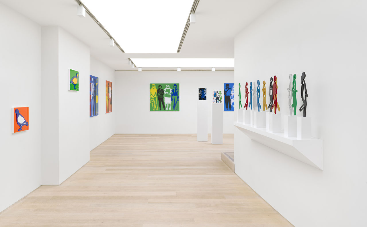 Installation view of Julian Opie at Cristea Roberts Gallery, London, 2021. Photo: Delfanne Photography