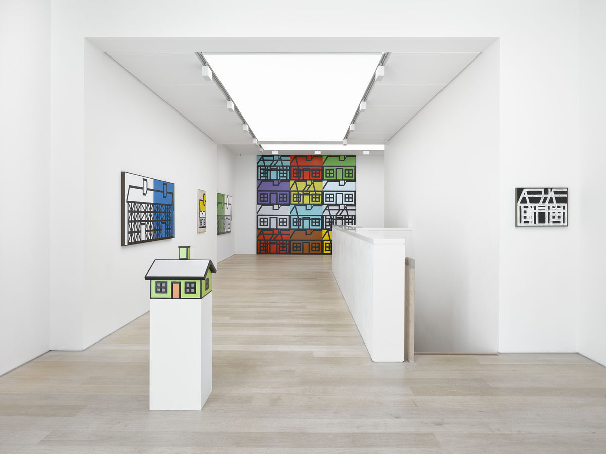 Installation view of Richard Woods: The Ideal Home Exhibition at Alan Cristea Gallery, London, 2018. Photo: Jack Hems.