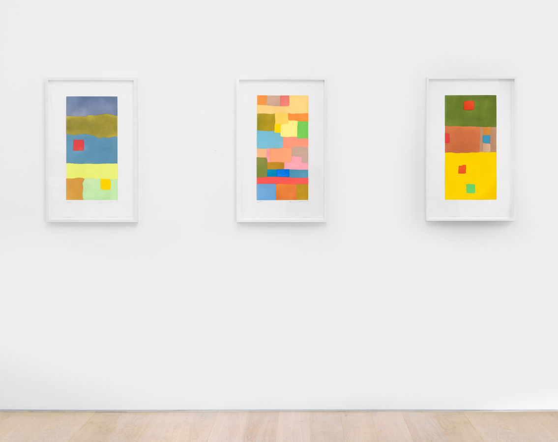 Installation view of Memories: Etel Adnan & Howard Hodgkin at Cristea Roberts Gallery, London, 2023. Photo: Sam Roberts Photography