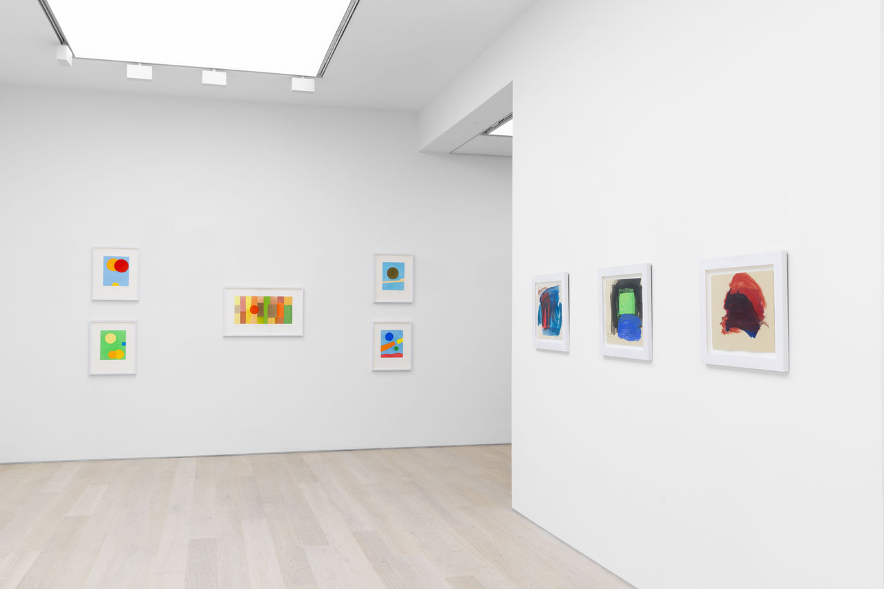 Installation view of Memories: Etel Adnan & Howard Hodgkin at Cristea Roberts Gallery, London, 2023. Photo: Sam Roberts Photography
