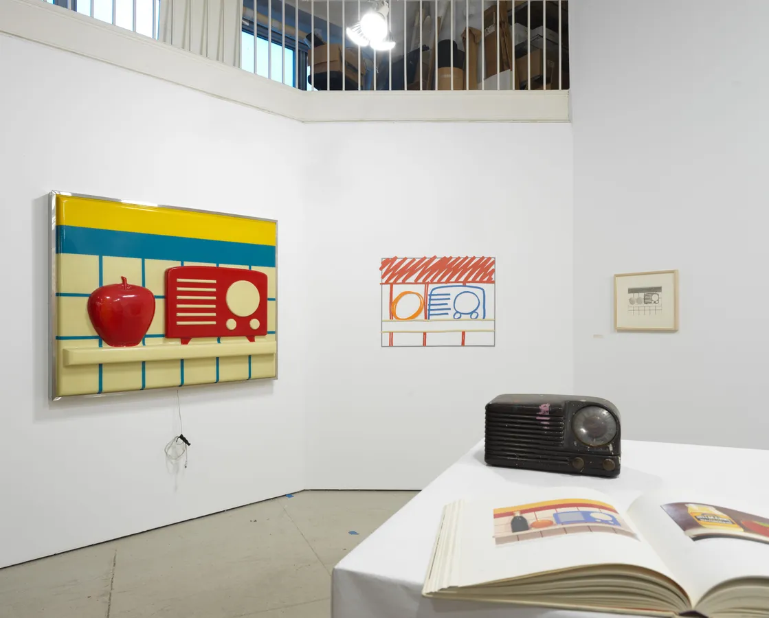Installation view including 1964 Radio Edition, 1992.