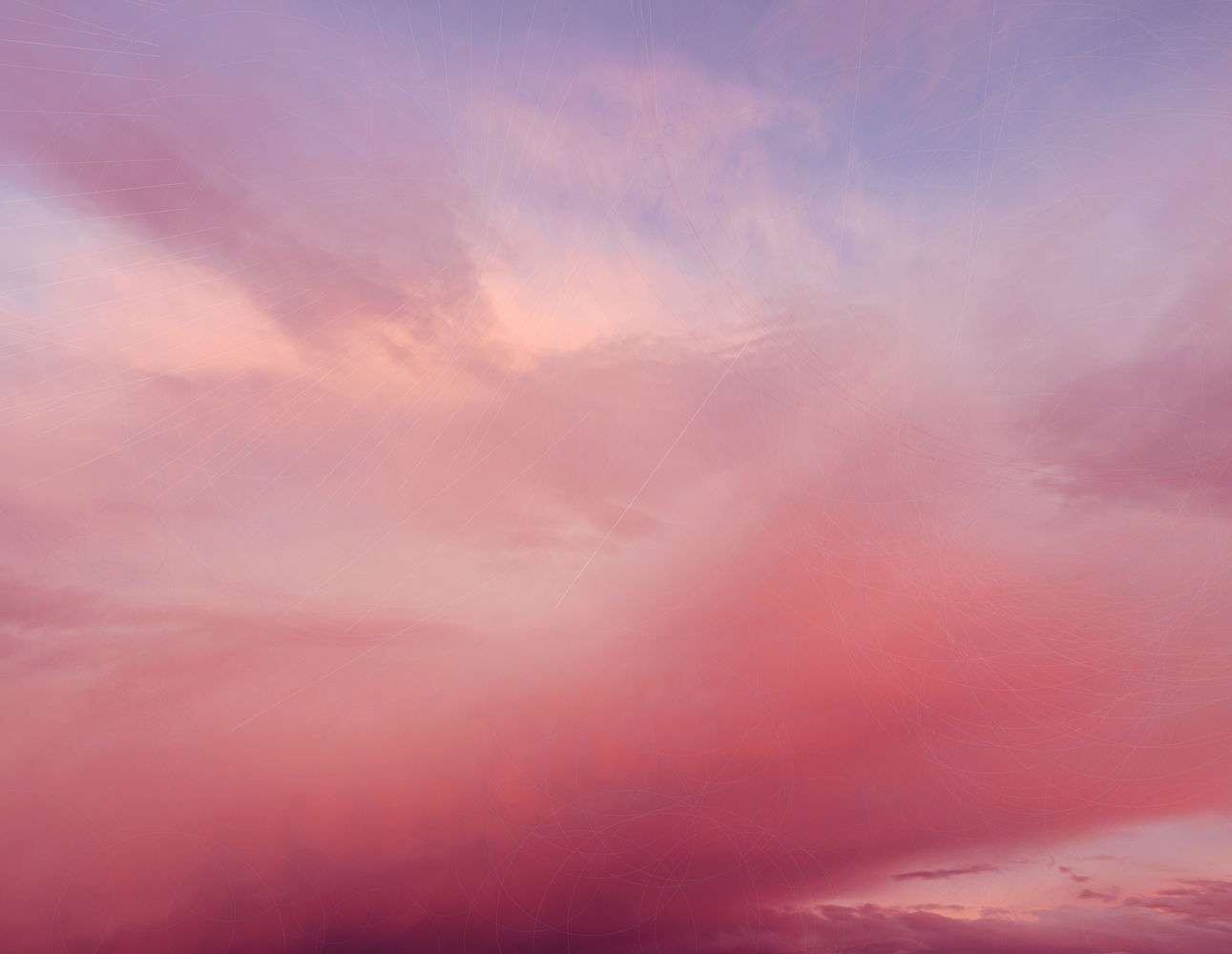 Trevor Paglen, CLOUD #557 | Hough Line Transform; Hough Circle Transform, 2023