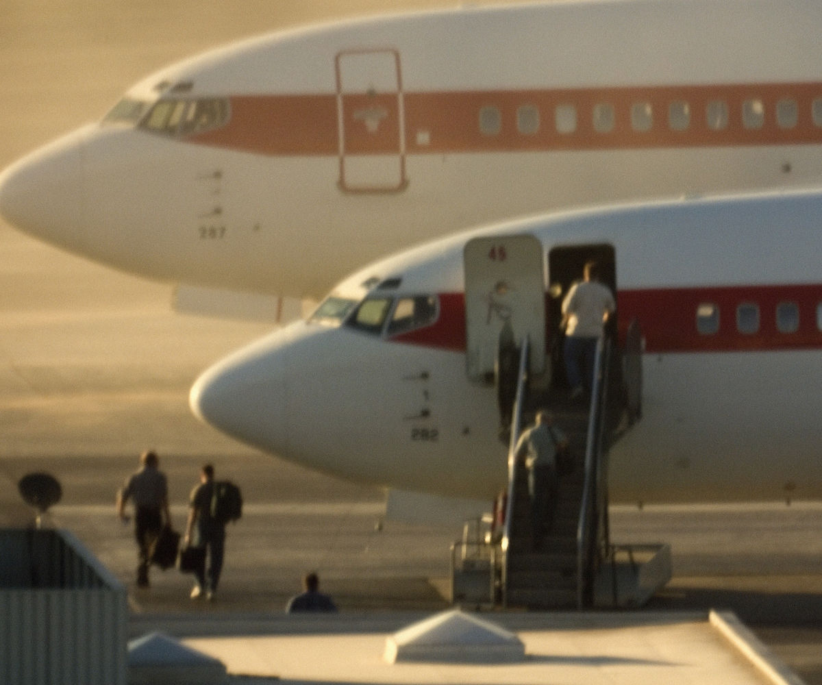 Trevor Paglen, Morning Commute (Gold Coast Terminal); Las Vegas, NV; Distance ~ 1 mile; 6:26 a.m., 2006