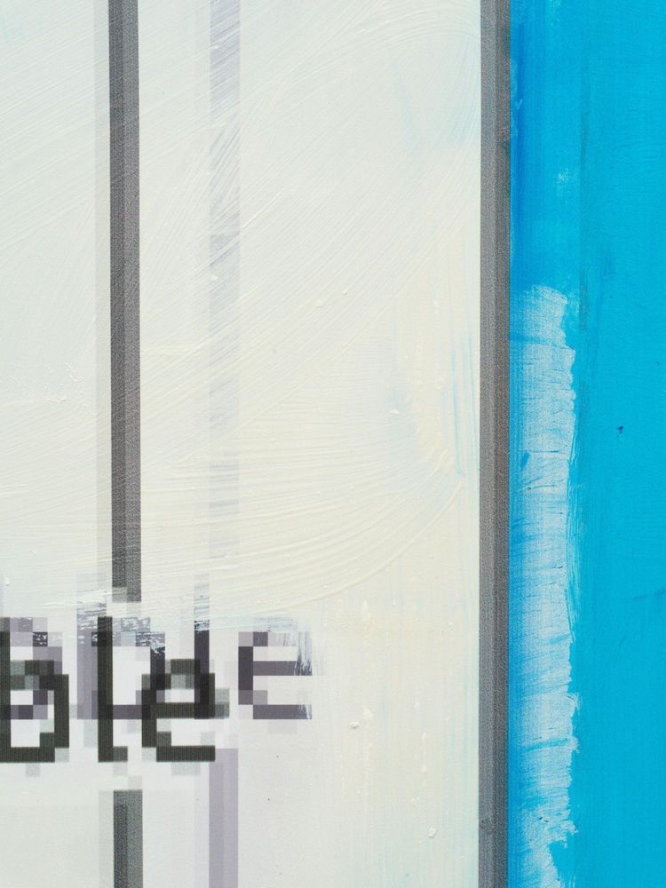 Simon Denny, Metaverse Landscape 11: Voxels 2 Balmy Alley, 2023