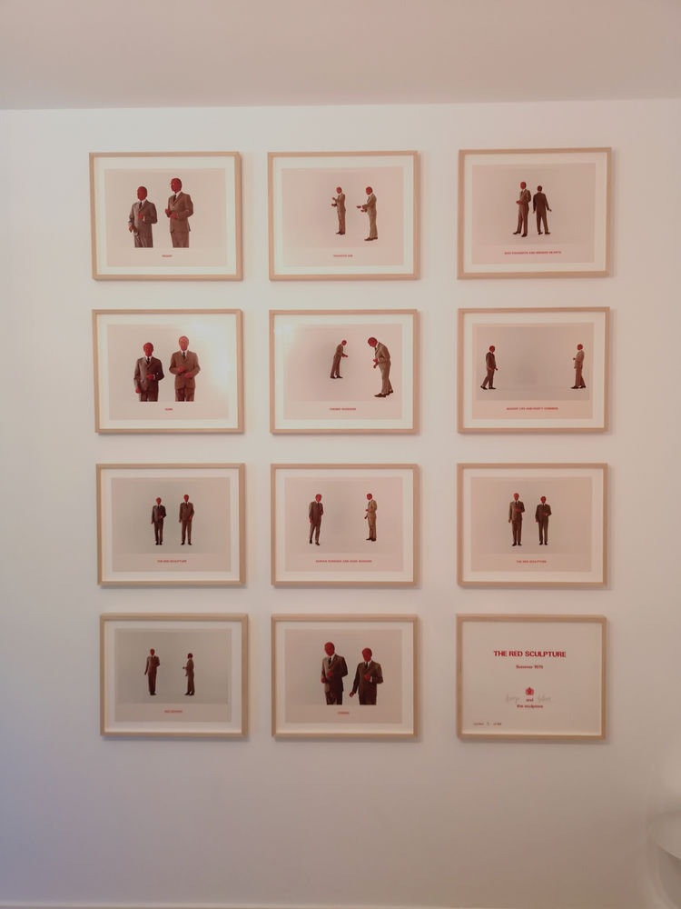 GILBERT & GEORGE, The Red Sculpture, 1975