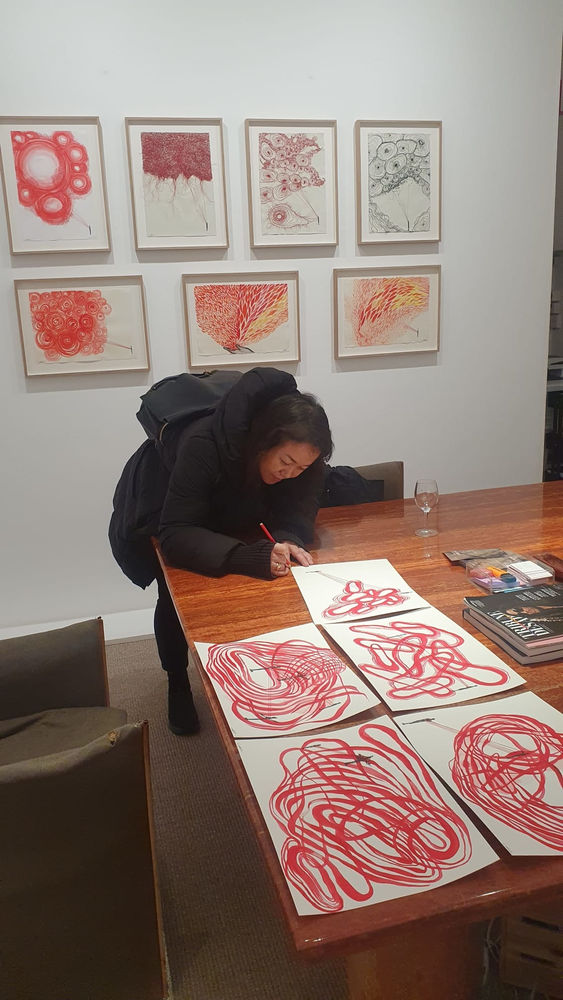 Chiharu Shiota, Drawing for Idomeneo (e), 2023