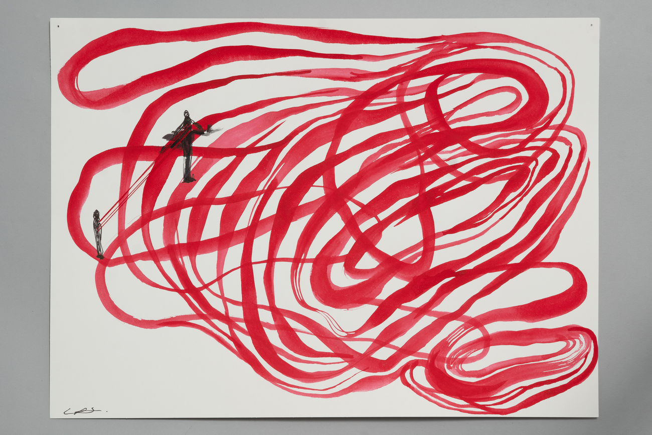 Chiharu Shiota, Drawing for Idomeneo (e), 2023