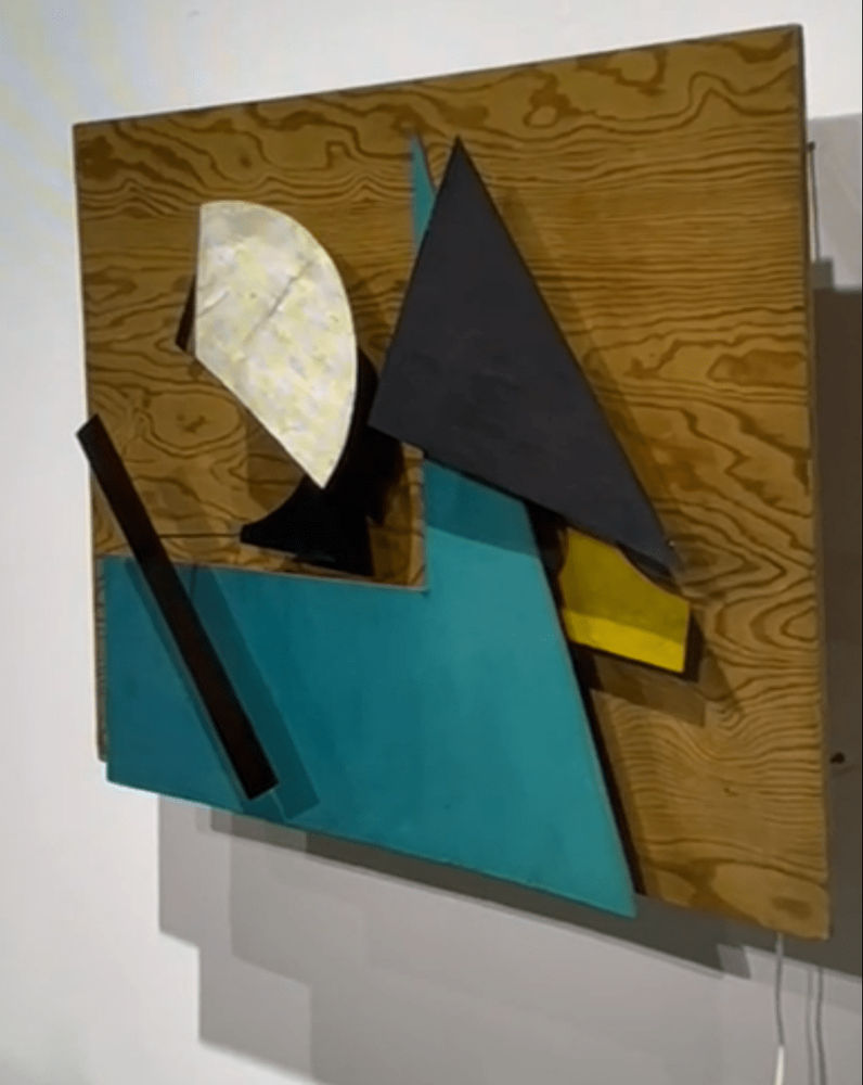 Jean Tinguely, Sprit - Bleu, Ocre, et Vert (Sprit Blue, Ochre and Green), 1955