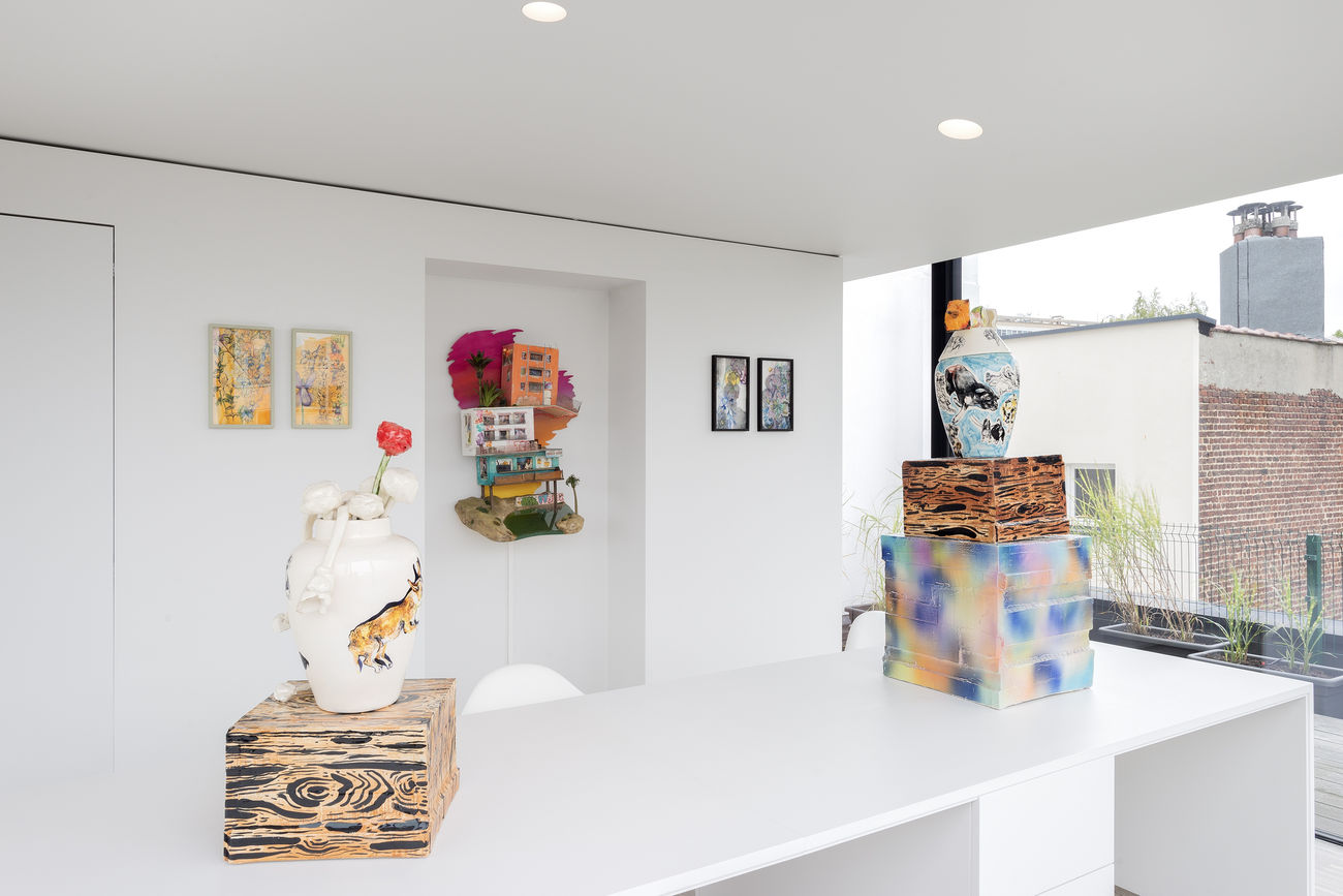 Roosevelt Private Views: exhibition view / Aeroplastics @ Maison Hénoul, 2019. Ph: hv studio / works by LAMARCHE-OVIZE, Tracey SNELLING