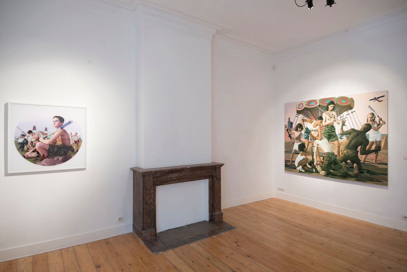 "AES+F 'The Trilogy Plus'": exhibition view Aeroplastics @ Rue Blanche, Brussels, 2015