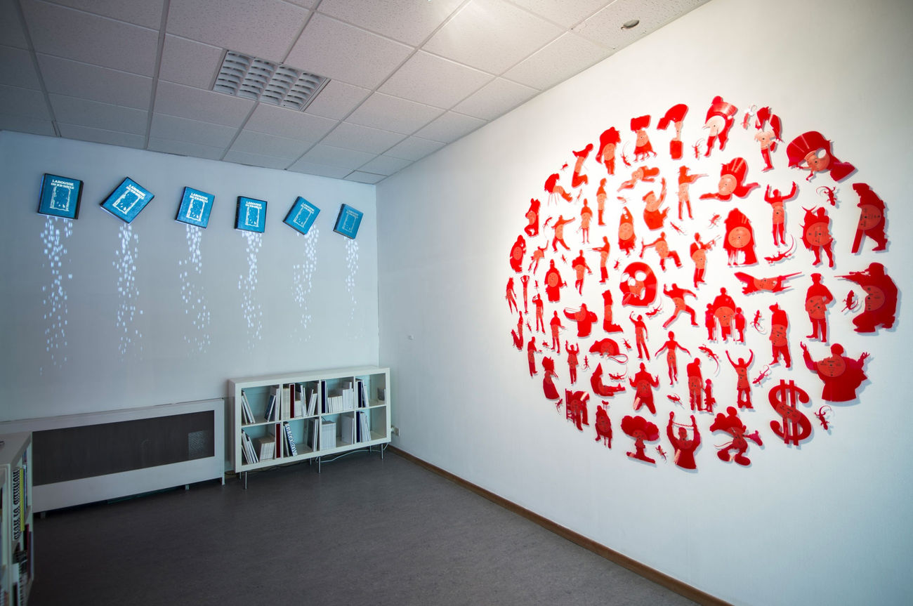 exhibition view: Abstracted # 2 / Aeroplastics @ WASHINGTON186 / works by Carlos AIRES and Samuel ROUSSEAU