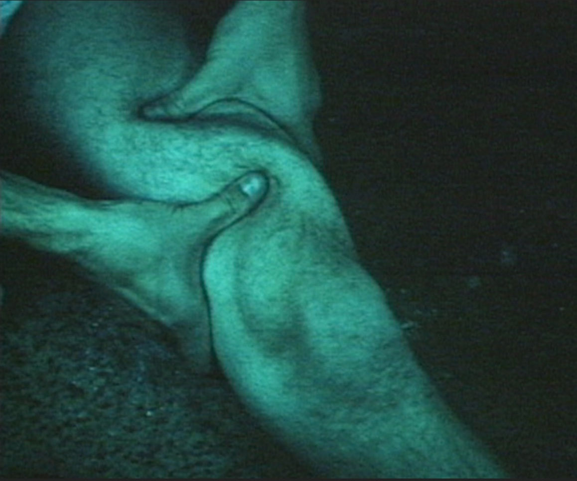 Bruce Nauman, Thighing (Blue), 1967, video , 4 :36 min Courtesy Electronic Arts Intermix (EAI), New York.