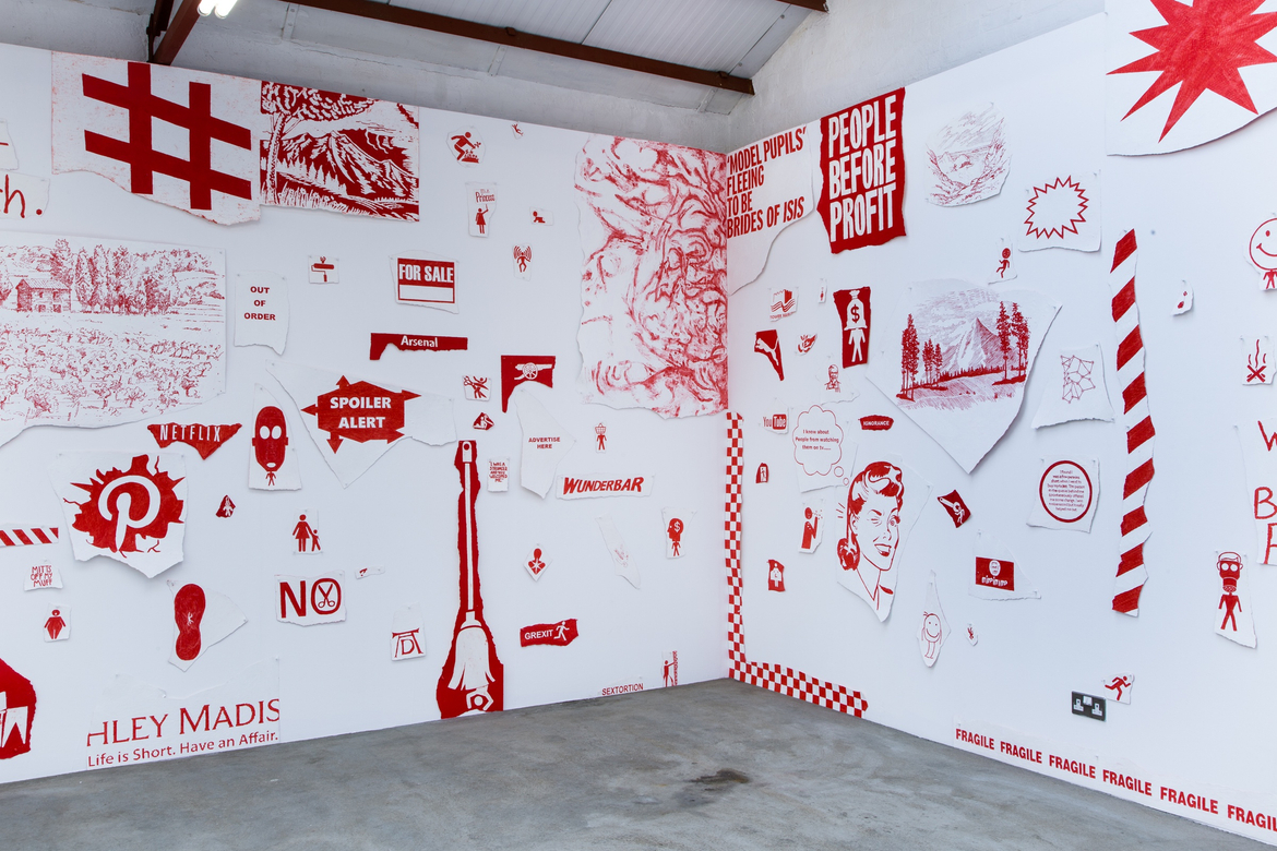 Installation view, Thomas Dane Gallery, London
