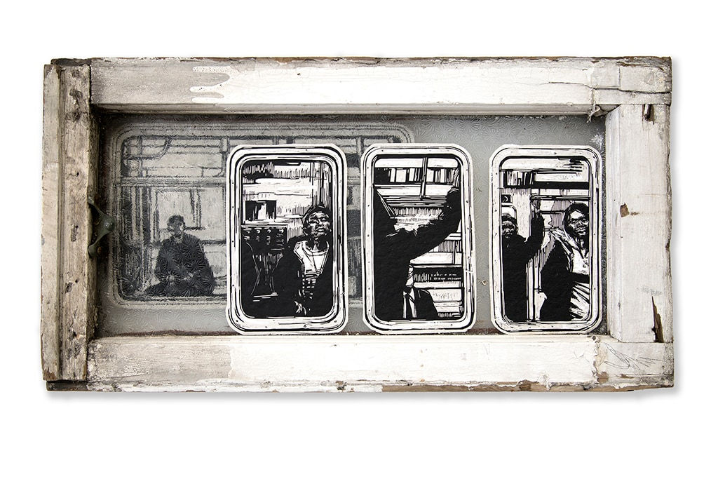 Swoon, Subway Windows, 2018