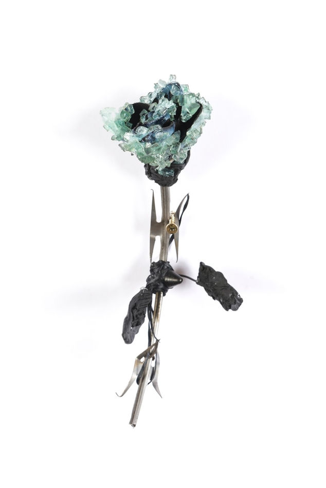 Lucien Shapiro, Rose with Leaves No. 3, 2017