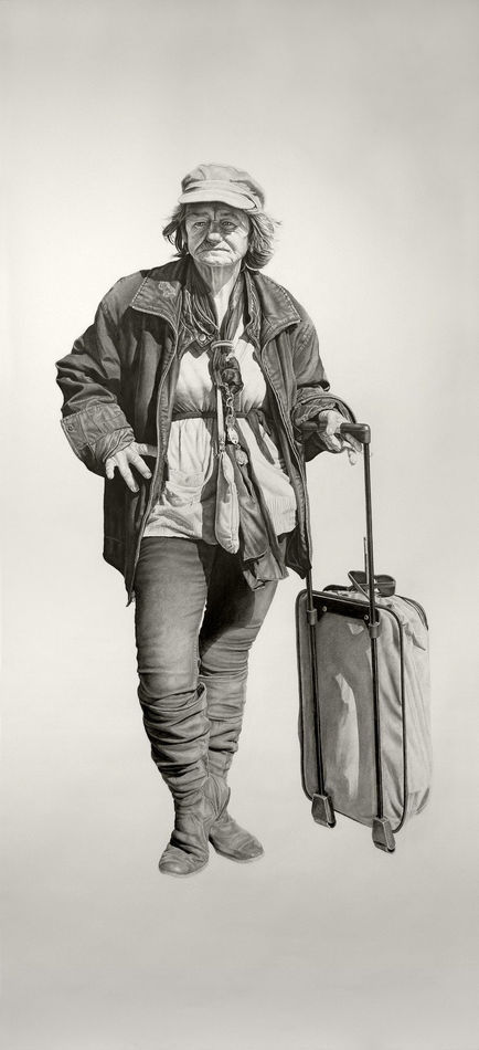 Joel Daniel Phillips large scale portrait of woman