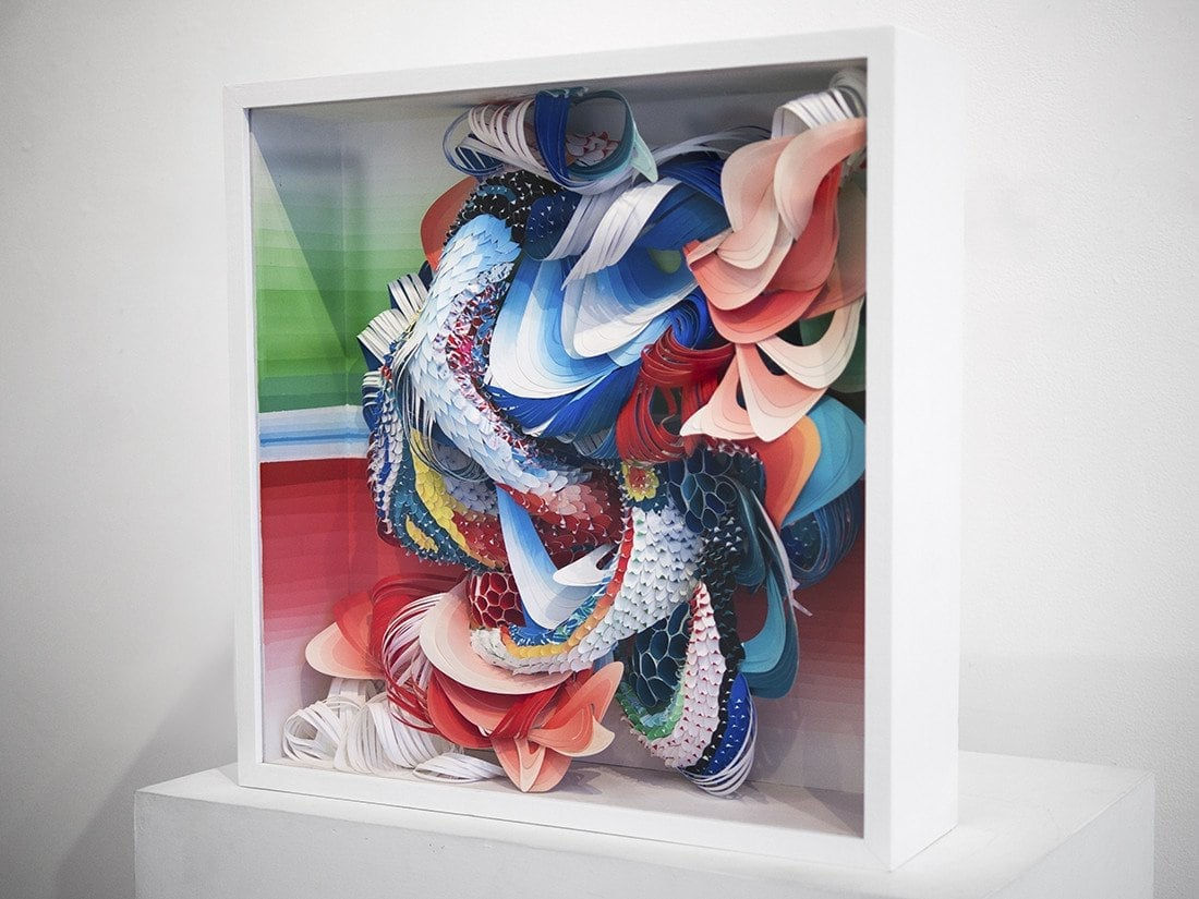 Crystal Wagner abstract paper sculpture side