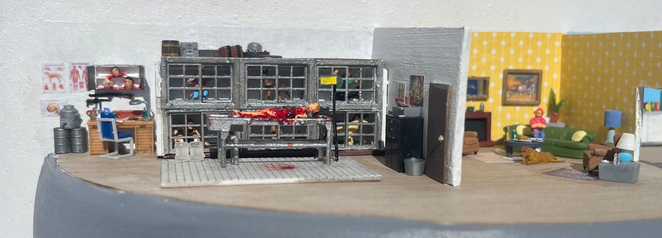 Detail shot of Abigail Goldman's miniature scene