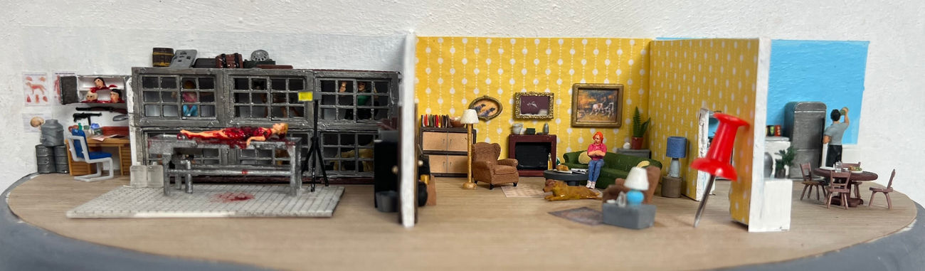 Detail shot of Abigail Goldman's miniature scene