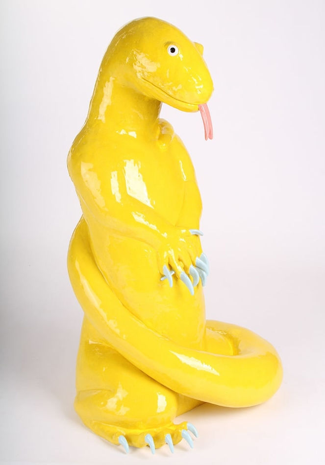 Lorien Stern, Albino Komodo Dragon, 2020