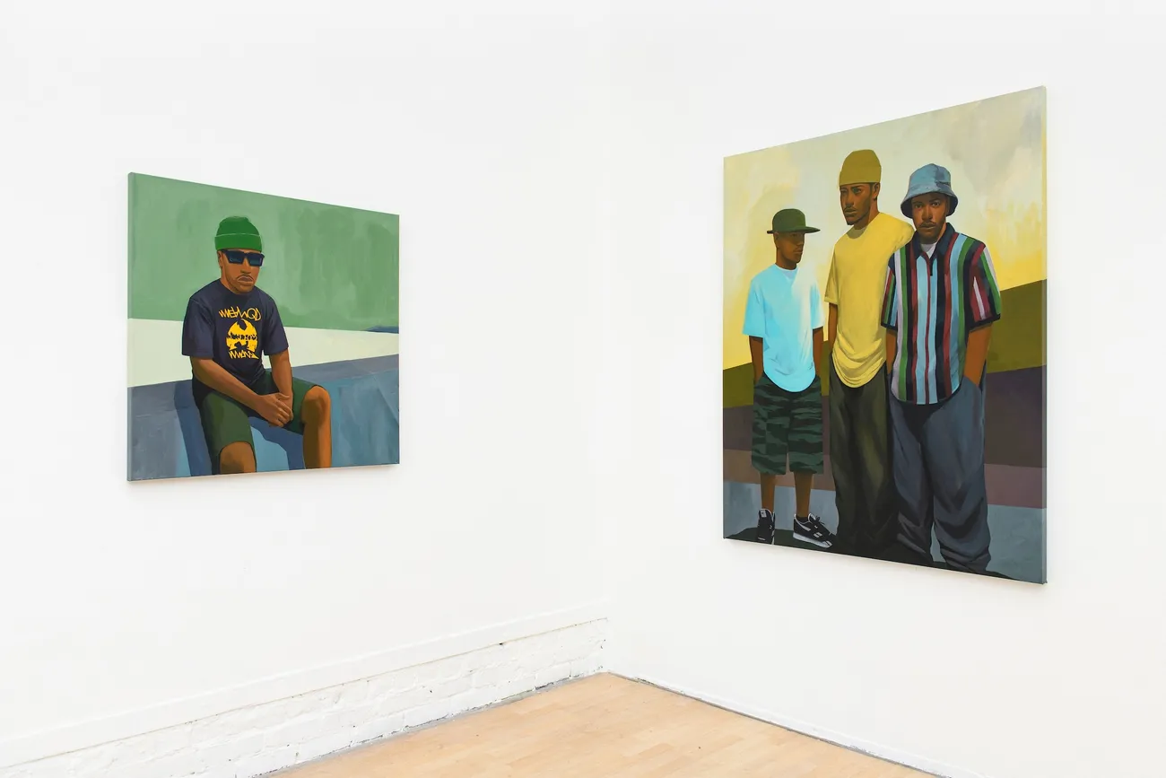 Dennis Brown's install photos of a gallery wall