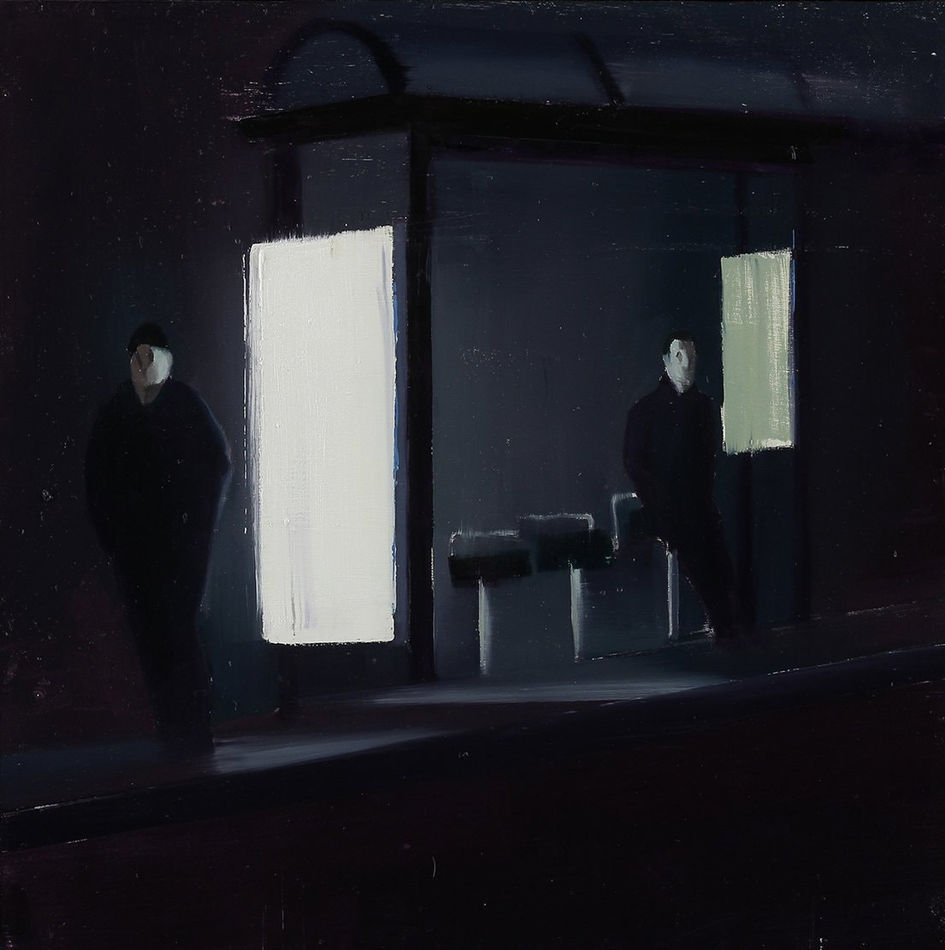 Brett Amory painting from 'waiting' series