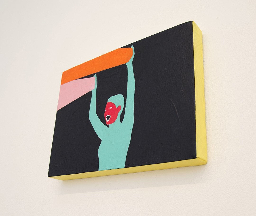 Mario Wagner colorful painting of figure