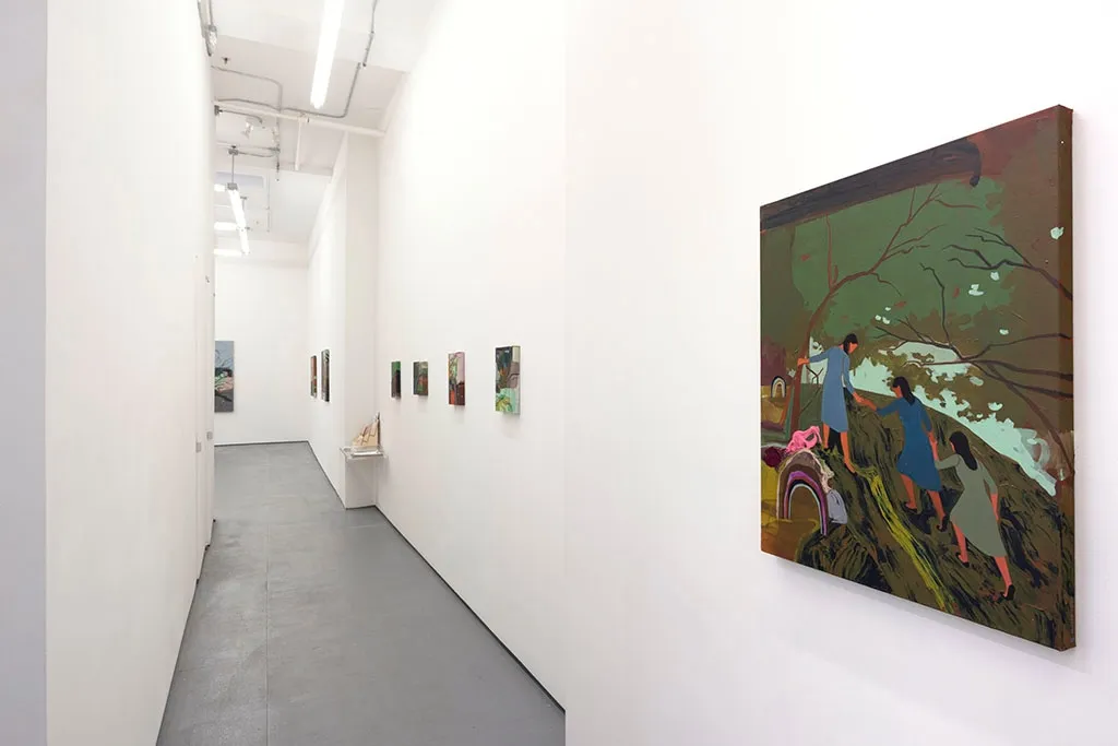 Install photo from Seonna Hong's solo exhibition Cognitive Dissonance