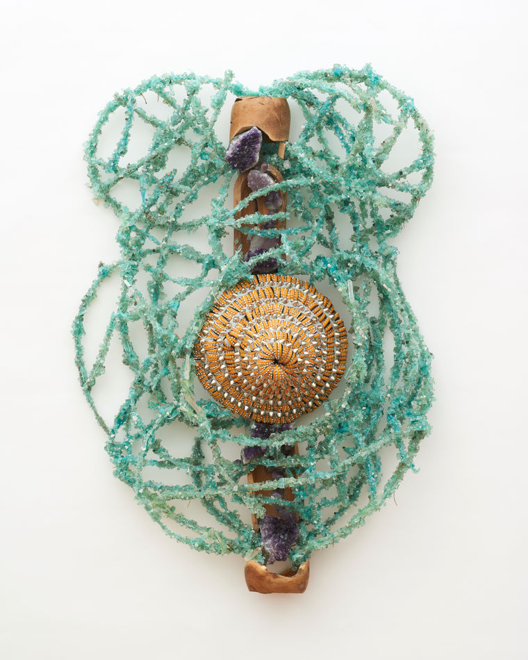 Lucien Shapiro, Two Bodies Fused at a Belly of Birthed Intention Yet Whispered in Silence Angel Spirit Totem, 2019