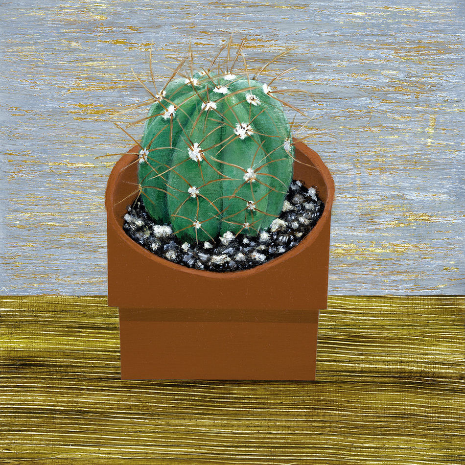 Gabe Langholtz painting of plant in pot