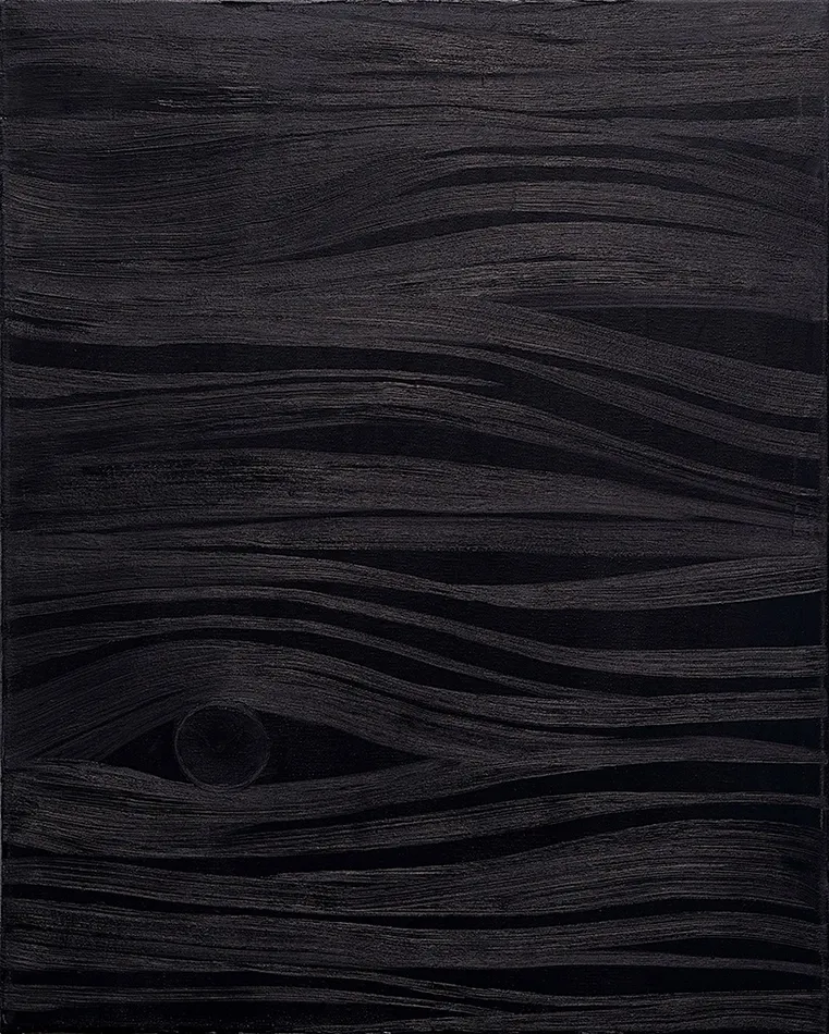 Corey Lamb textured black painting of sky