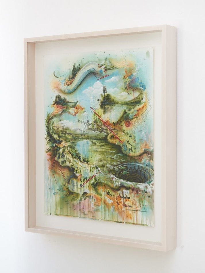 Install image of Gregory Euclide' Bridge.