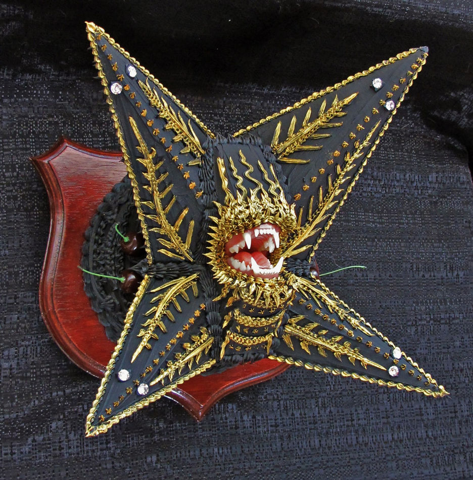 Scott Hove mixed media sculpture with teeth