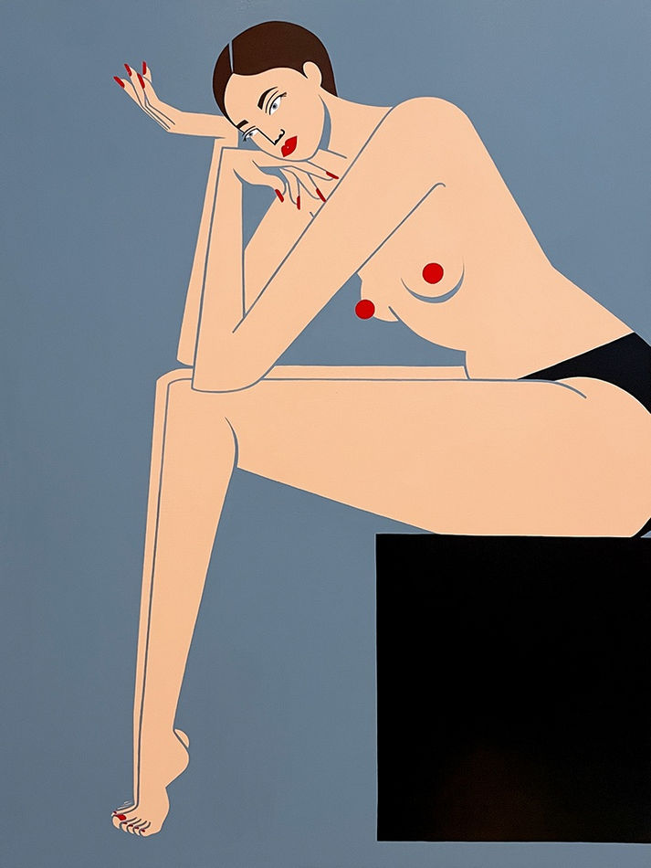 Jillian Evelyn painting of woman sitting