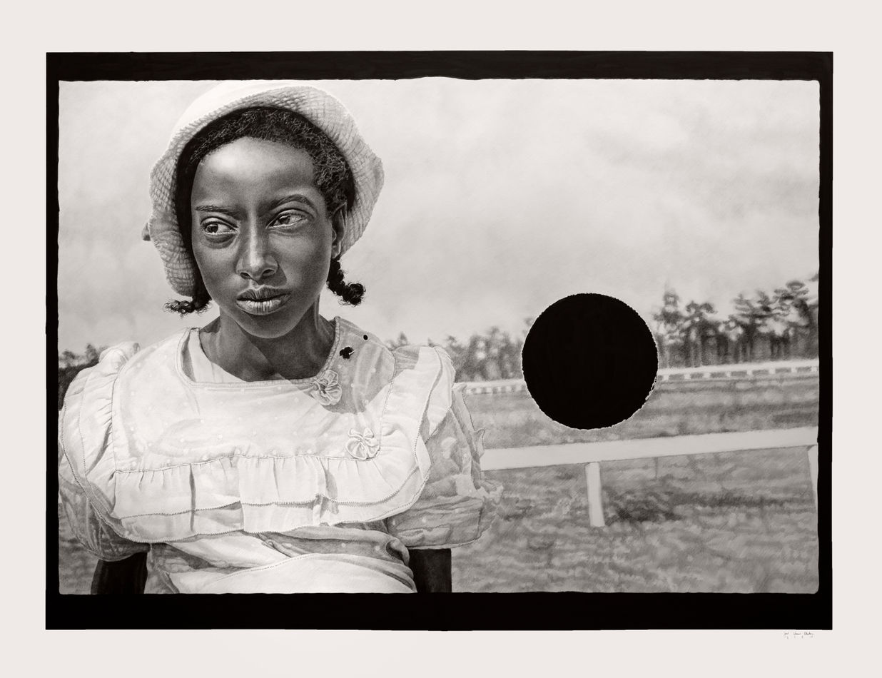 Joel Daniel Phillips graphite and drawing of young black woman