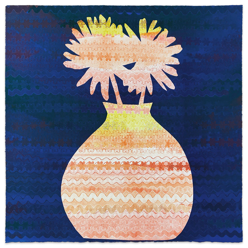 Karen Lederer vase monoprint
