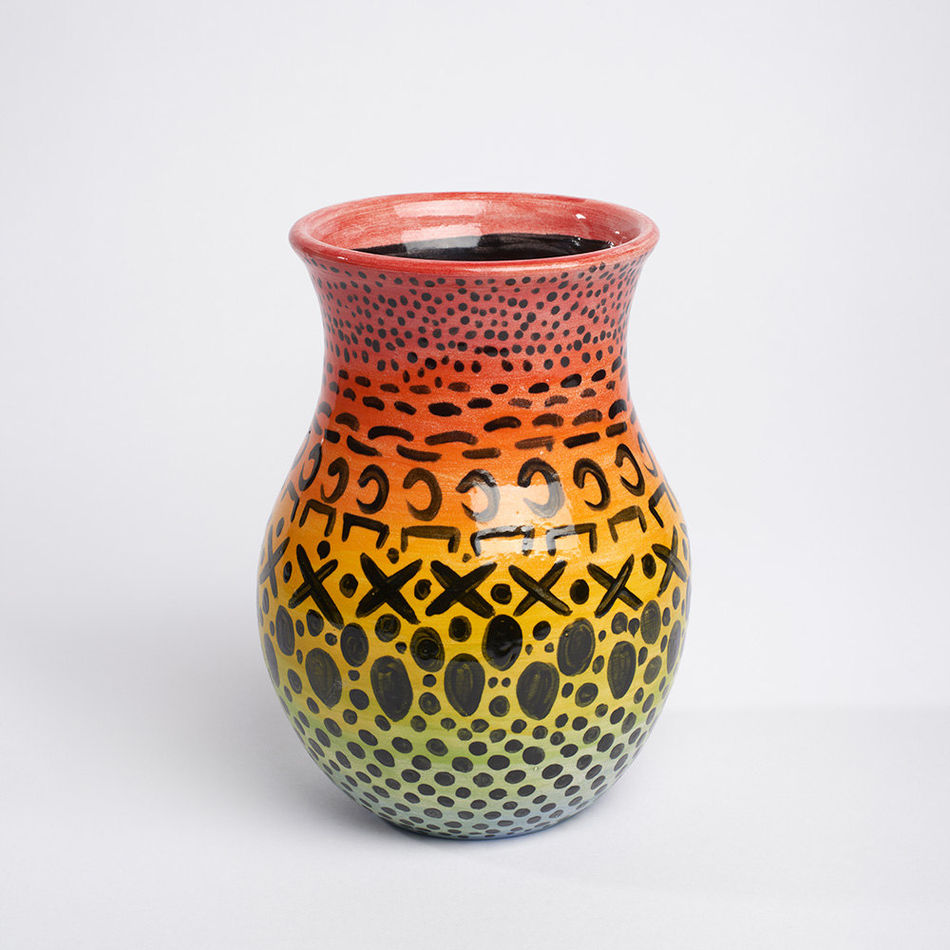 Anna Valdez, Rainbow Gradient with Graphics, 2019