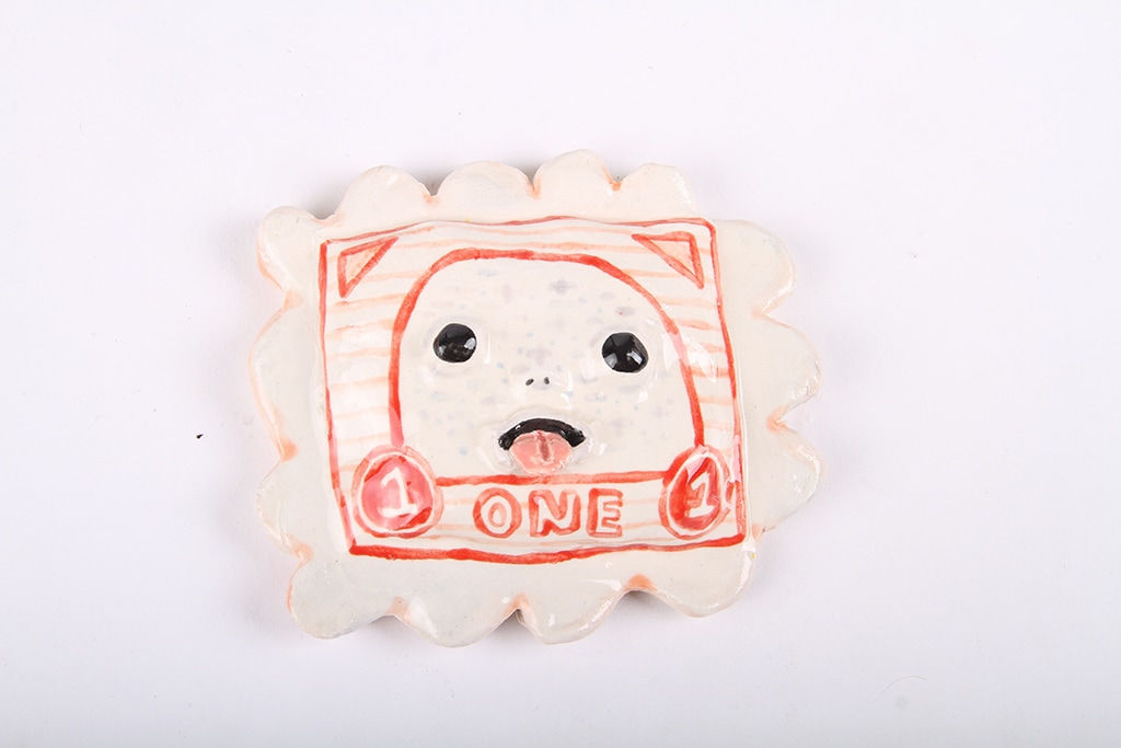 Katie Kimmel, Stamp (red), 2020