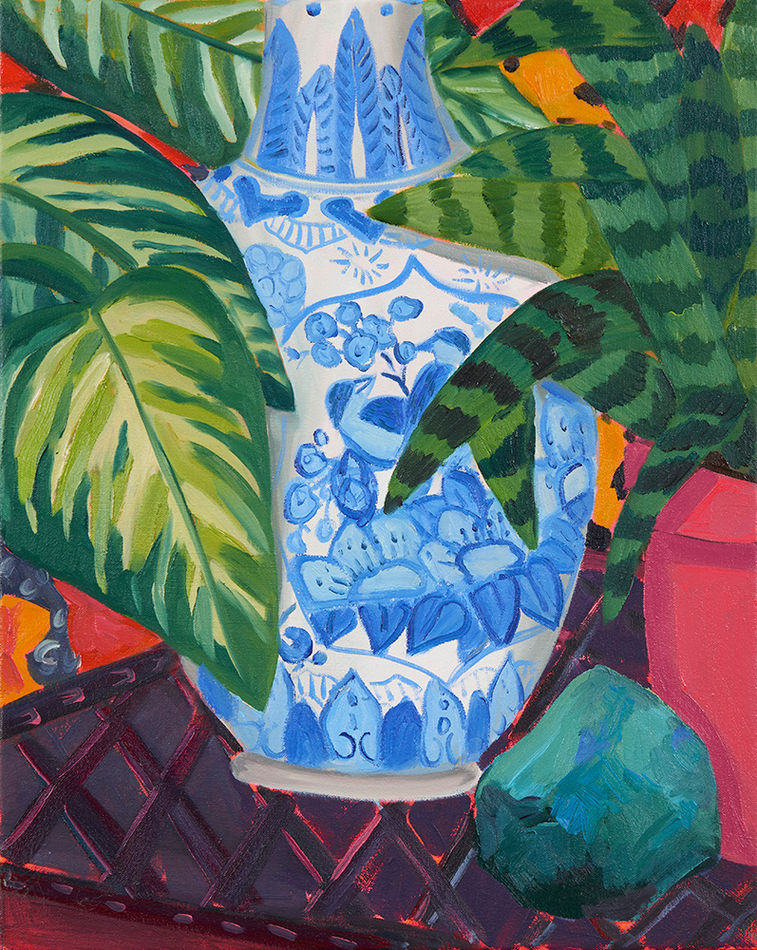 Anna Valdez, Blue Bird Vase Study, 2019