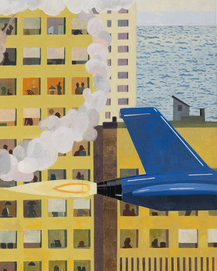 backend of a jet plane looking out