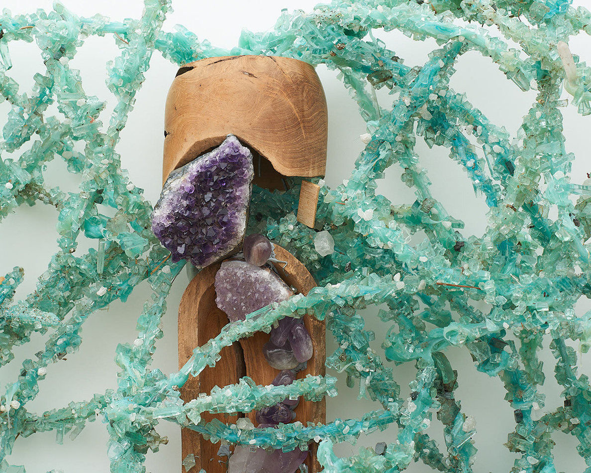 Lucien Shapiro, Two Bodies Fused at a Belly of Birthed Intention Yet Whispered in Silence Angel Spirit Totem, 2019