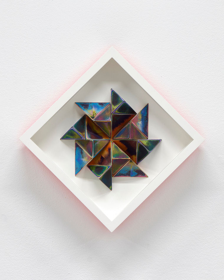 Sean Newport abstract colorful wall sculpture