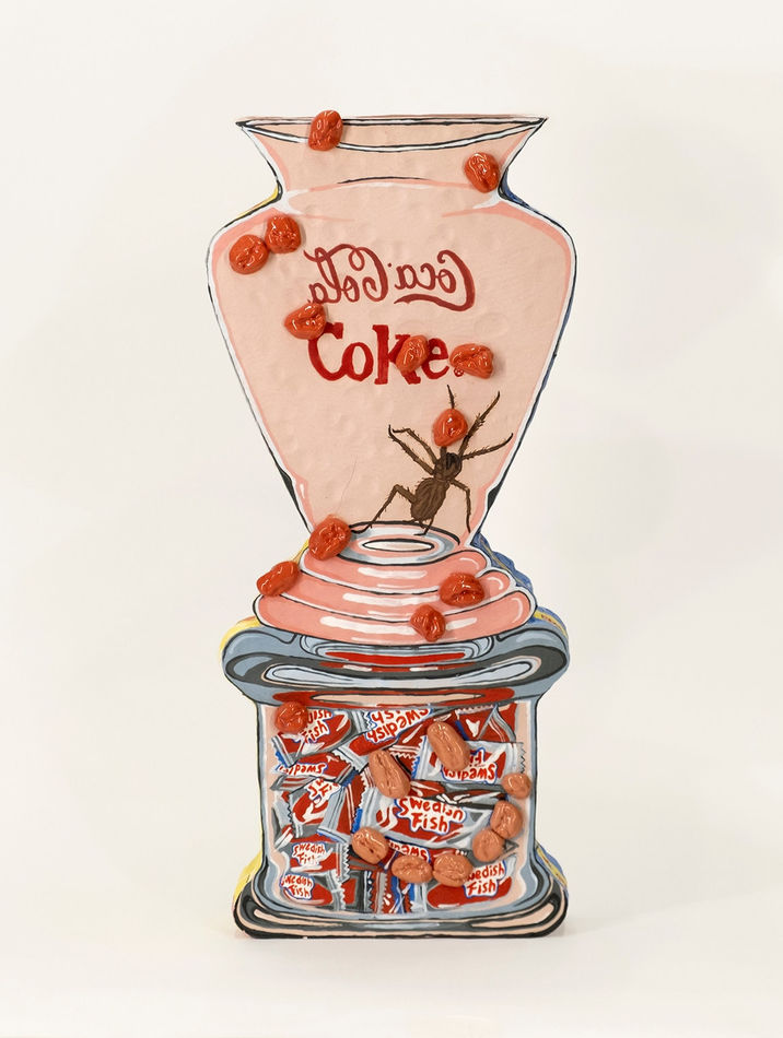 Sarah Allwine's sculpture of a bubblegum dispenser