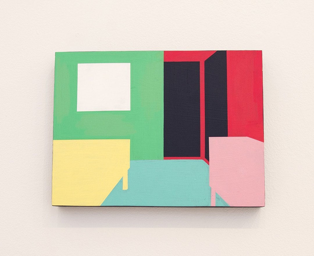 Mario Wagner colorful painting of interior