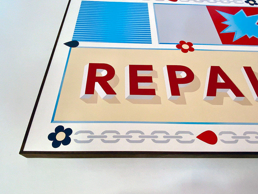 Trevor Wheatley, 'Repair 2' for 'A Sign of The Times' group exhibition (alternate view)