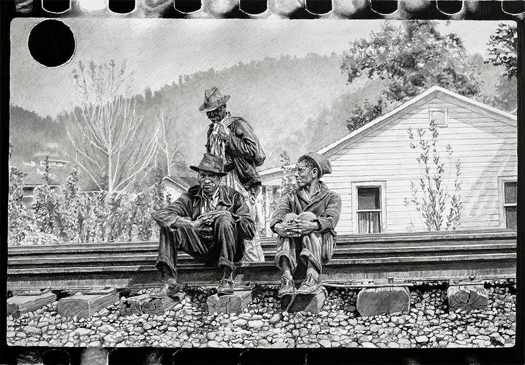 Joel Daniel Phillips, Killed Negative #21 / After Marion Post Wolcott, 2020